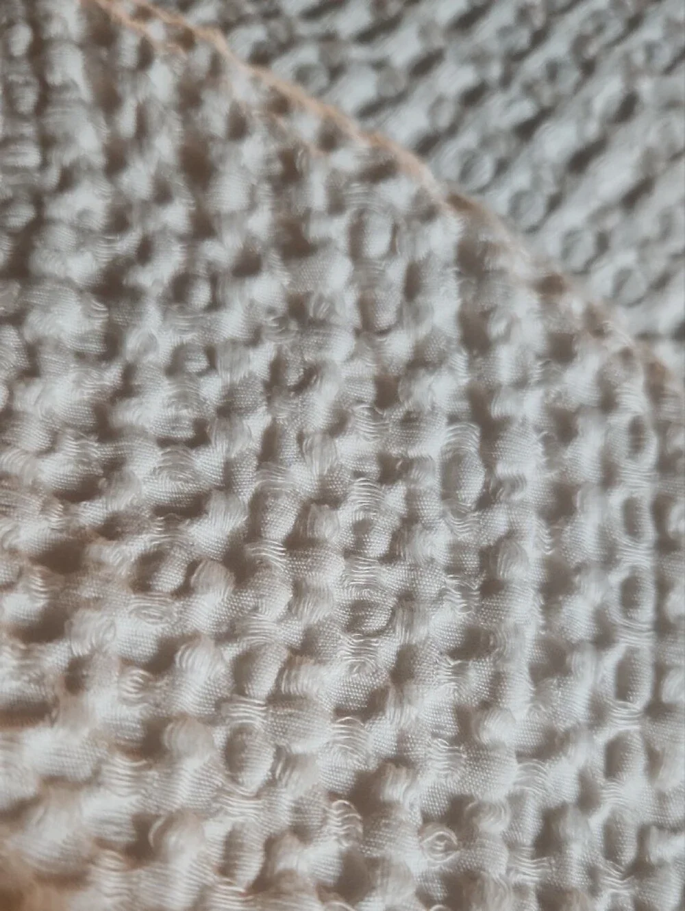 Threshold King Size Blanket Natural Fibers, Ivory, Like New